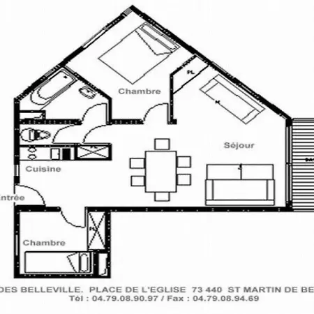 Апартаменты Balcons De Tougnette 9 Сен-Мартен-де-Бельвиль